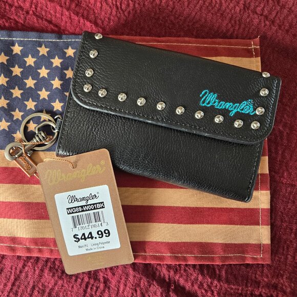 Brand New Wrangler Women's Black Wallet New with tags by Montana West - Picture 2 of 7